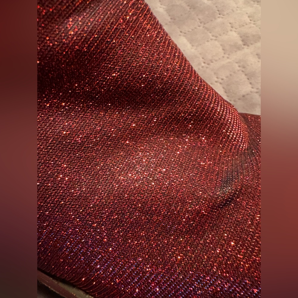 Nine City Vintage Red Sparkly Dorothy Boots Wizard of Oz Ruby Slippers Ankle - Picture 5 of 5